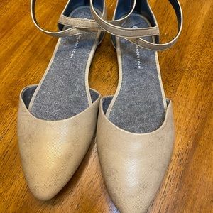 Dr Scholls beige flats with straps